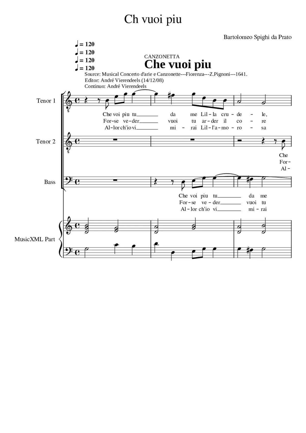 Che vuoi piu - Page 1