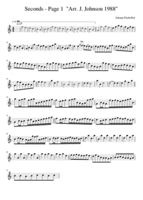 Seconds - Page 1 Arr. J. Johnson 1988