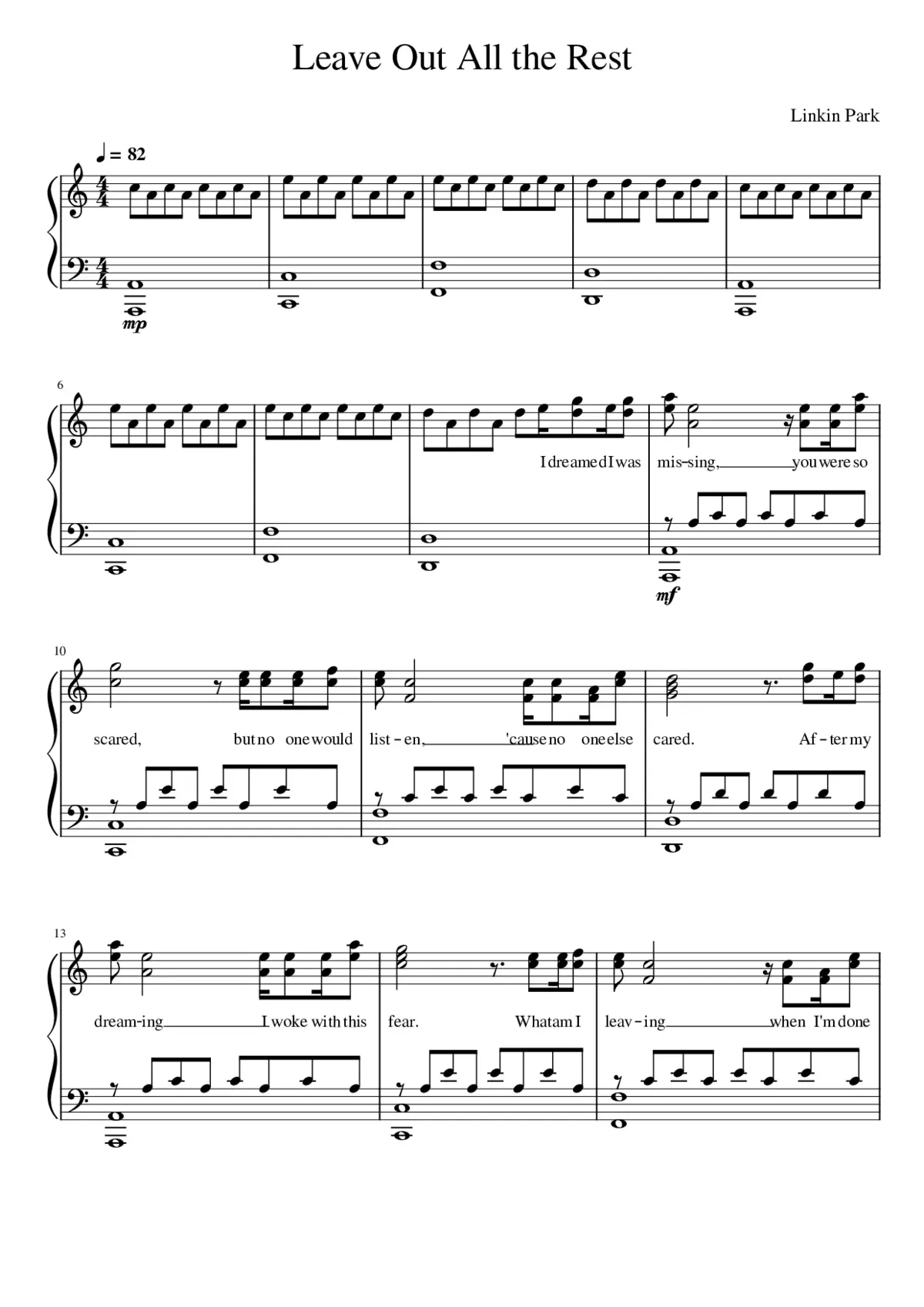 leave out all the rest - Page 1