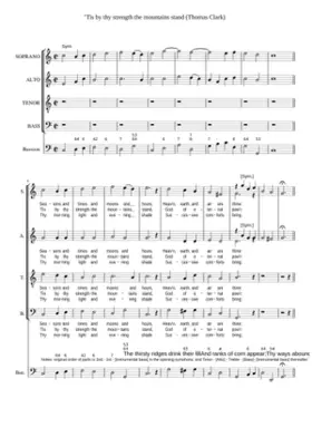 'Tis by thy strength the mountains stand