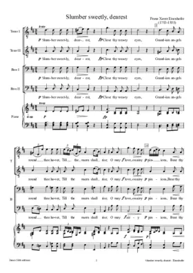 Slumber sweetly, dearest