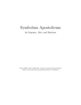 Symbolum Apostolicum