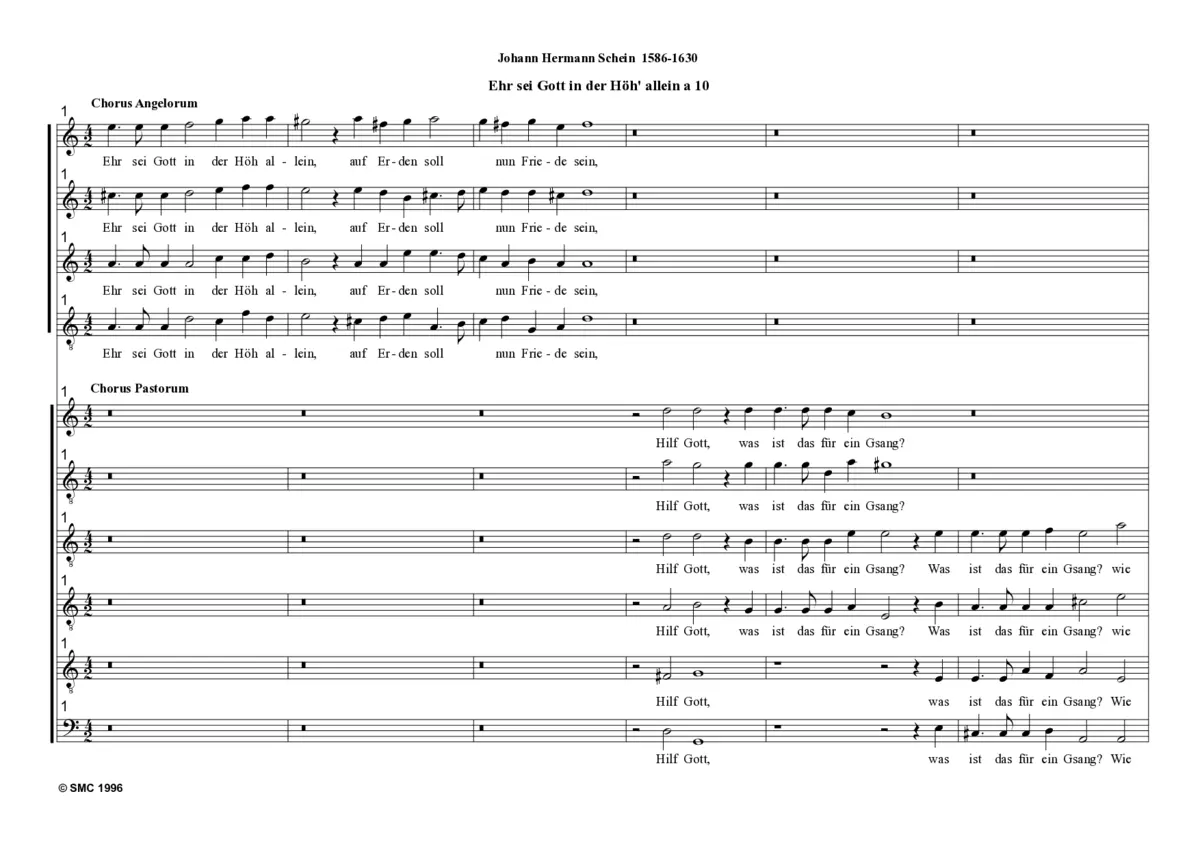 Ehr sei Gott in der Höh' - Page 1