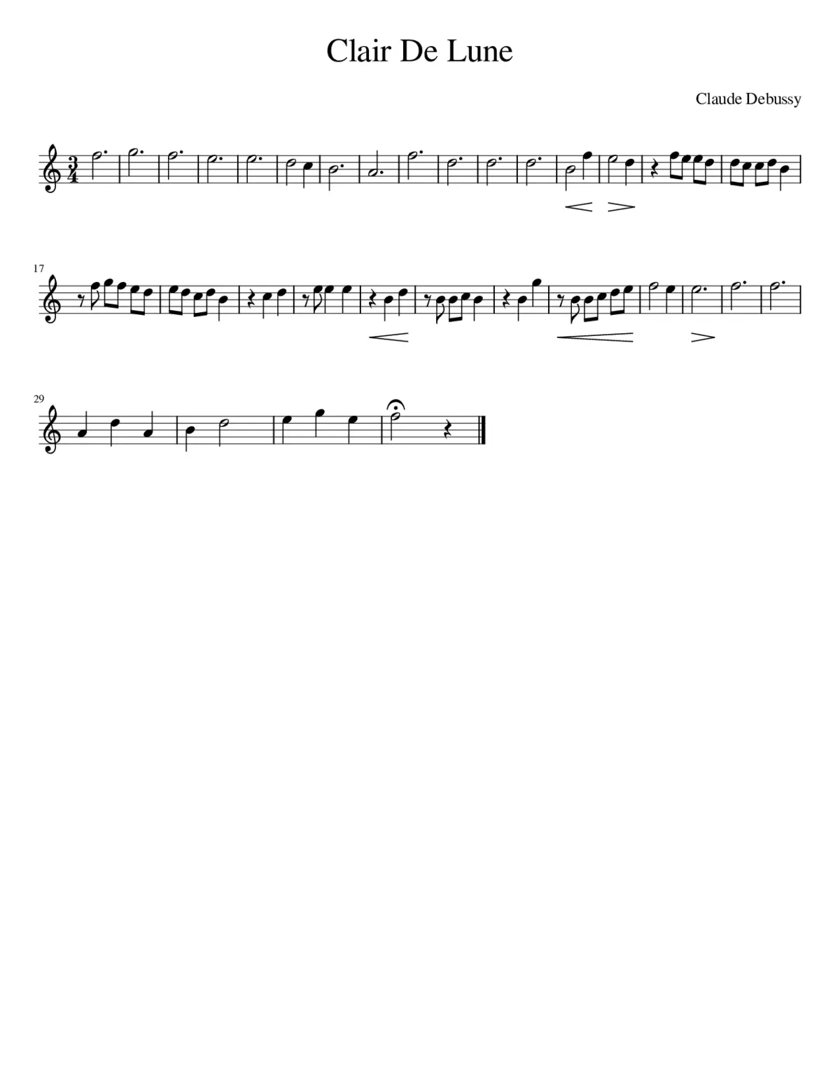 Suite bergamasque - Page 1