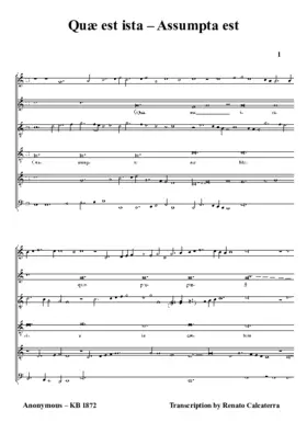 Quæ est ista - Assumpta est
