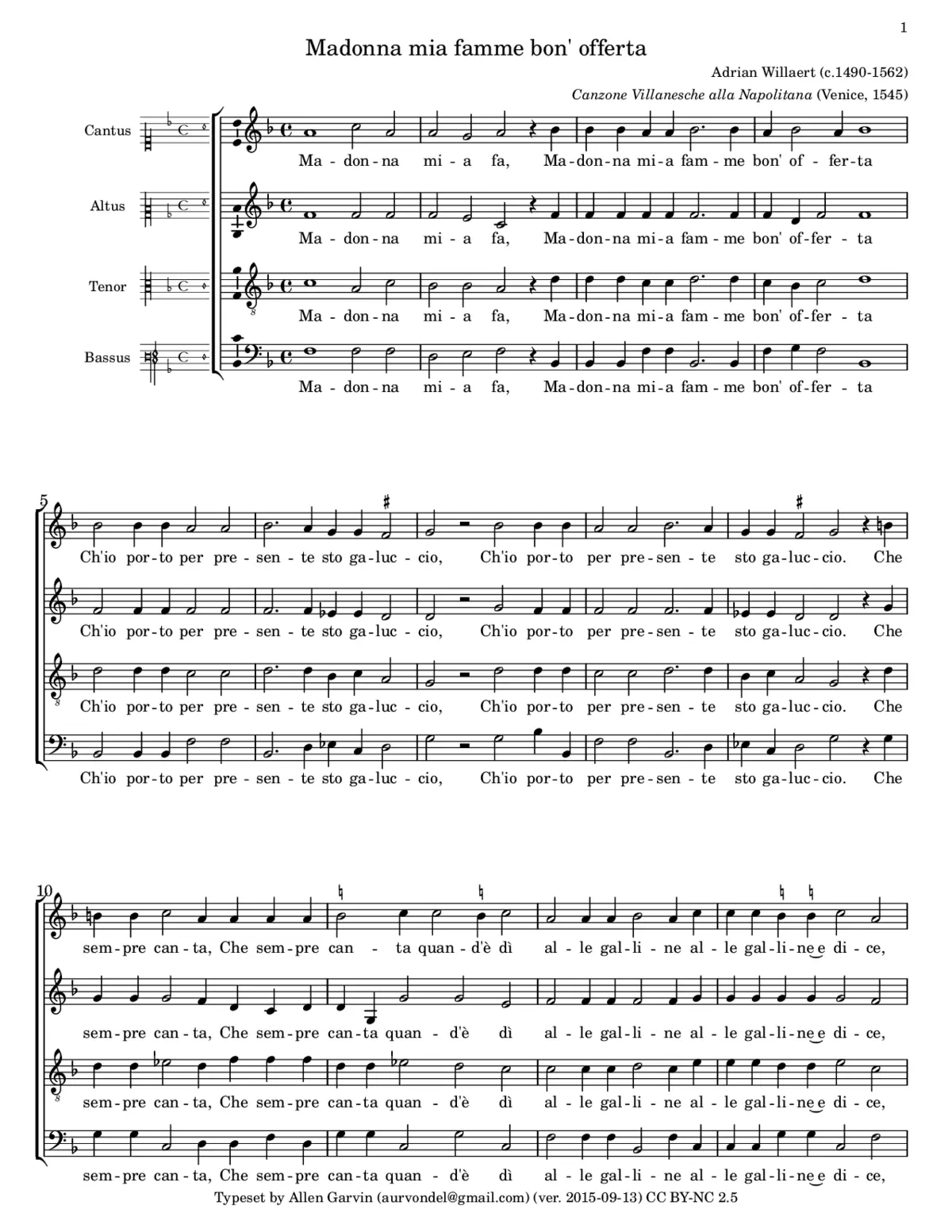 Madonna mia fa - Page 1