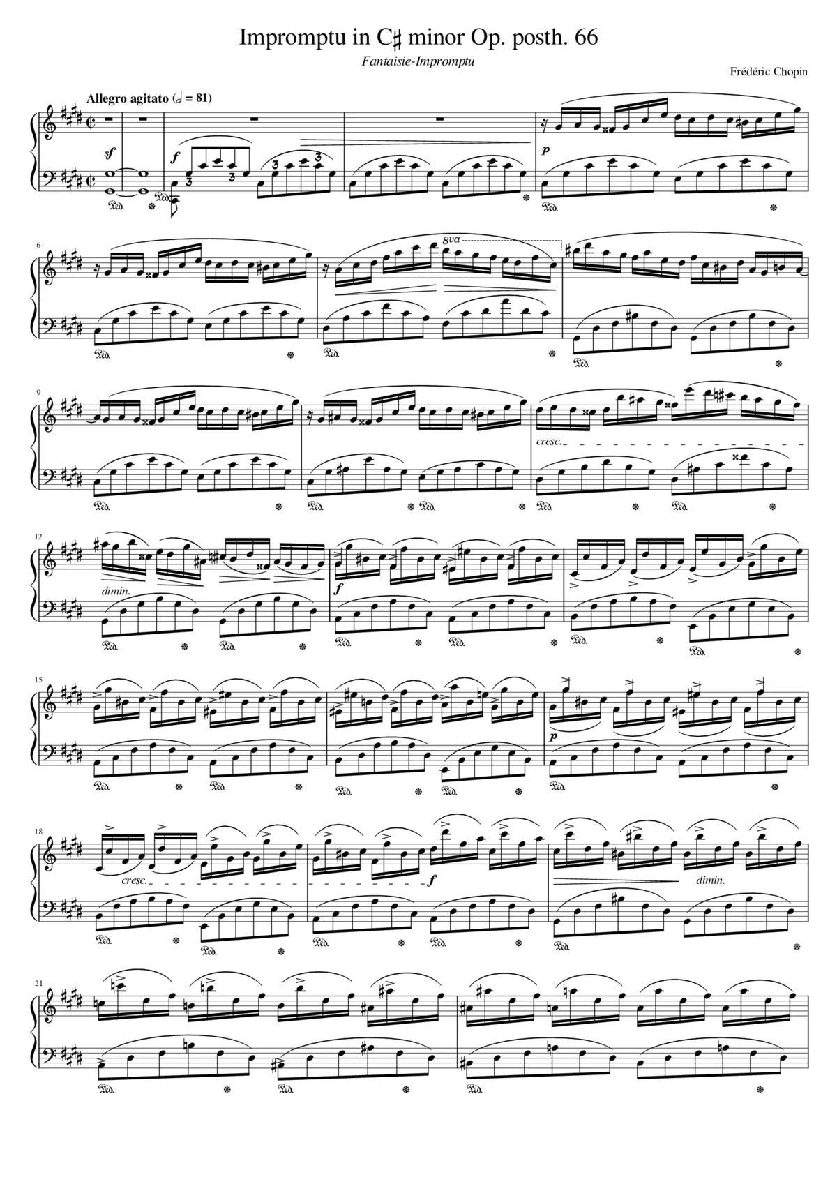 Fantaisie-impromptu Op.66 - Page 1