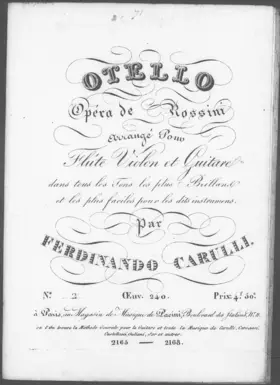 Otello arrangé en Trio