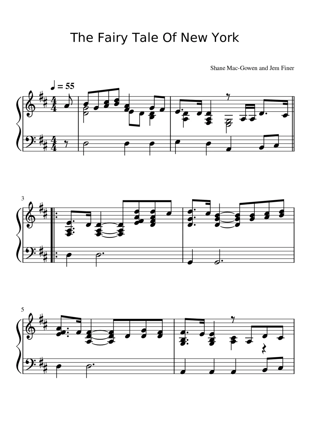 Fairytale of New York - Page 1