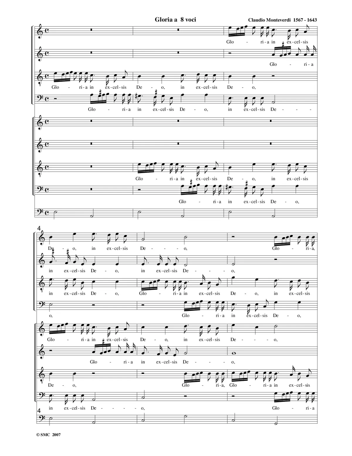 Gloria a 8 - Page 1