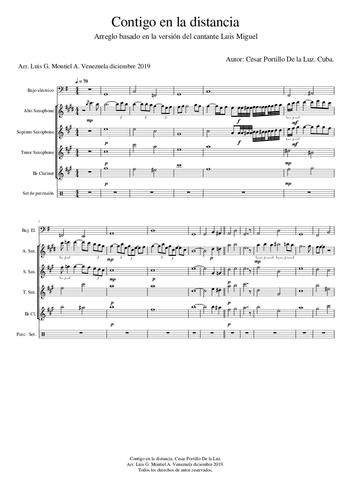 Contigo En La Distancia - Page 1