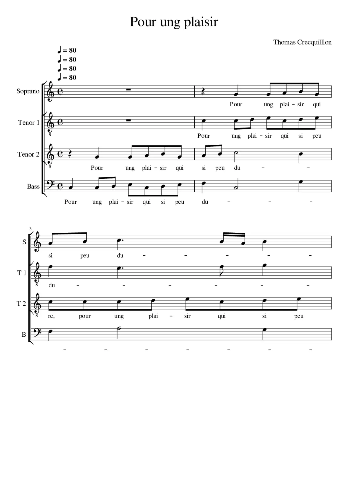 Pour ung plaisir - Page 1