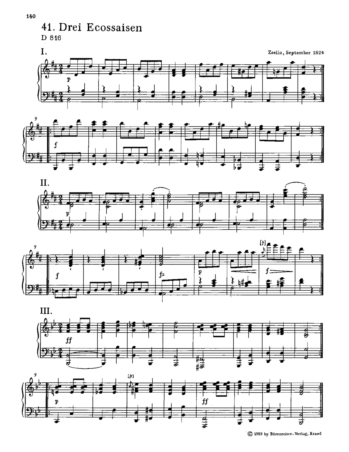 3 Ecossaises - Page 1