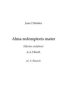 Alma Redemptoris mater a 5