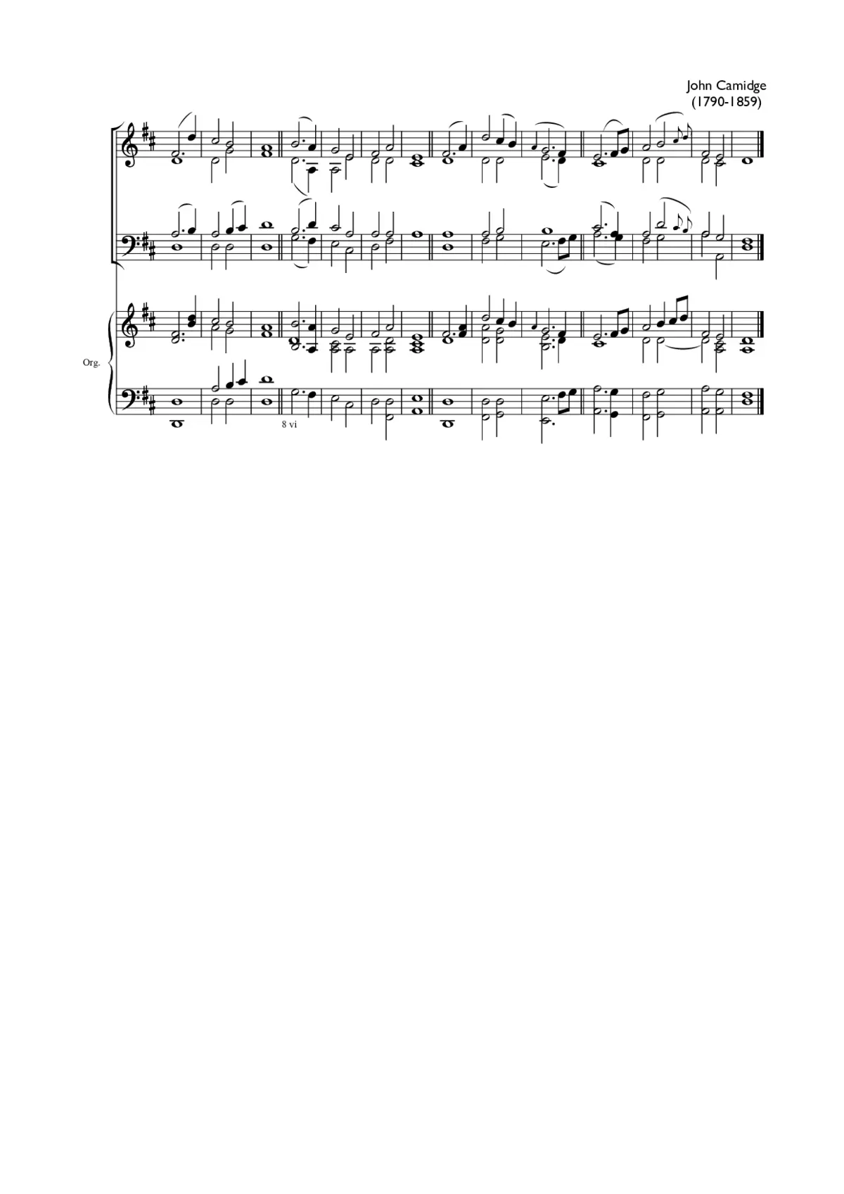 Double chant in D major III - Page 1