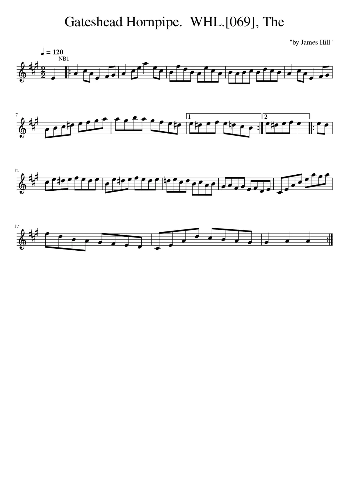 The Gateshead Hornpipe. WHL.[069] - Page 1