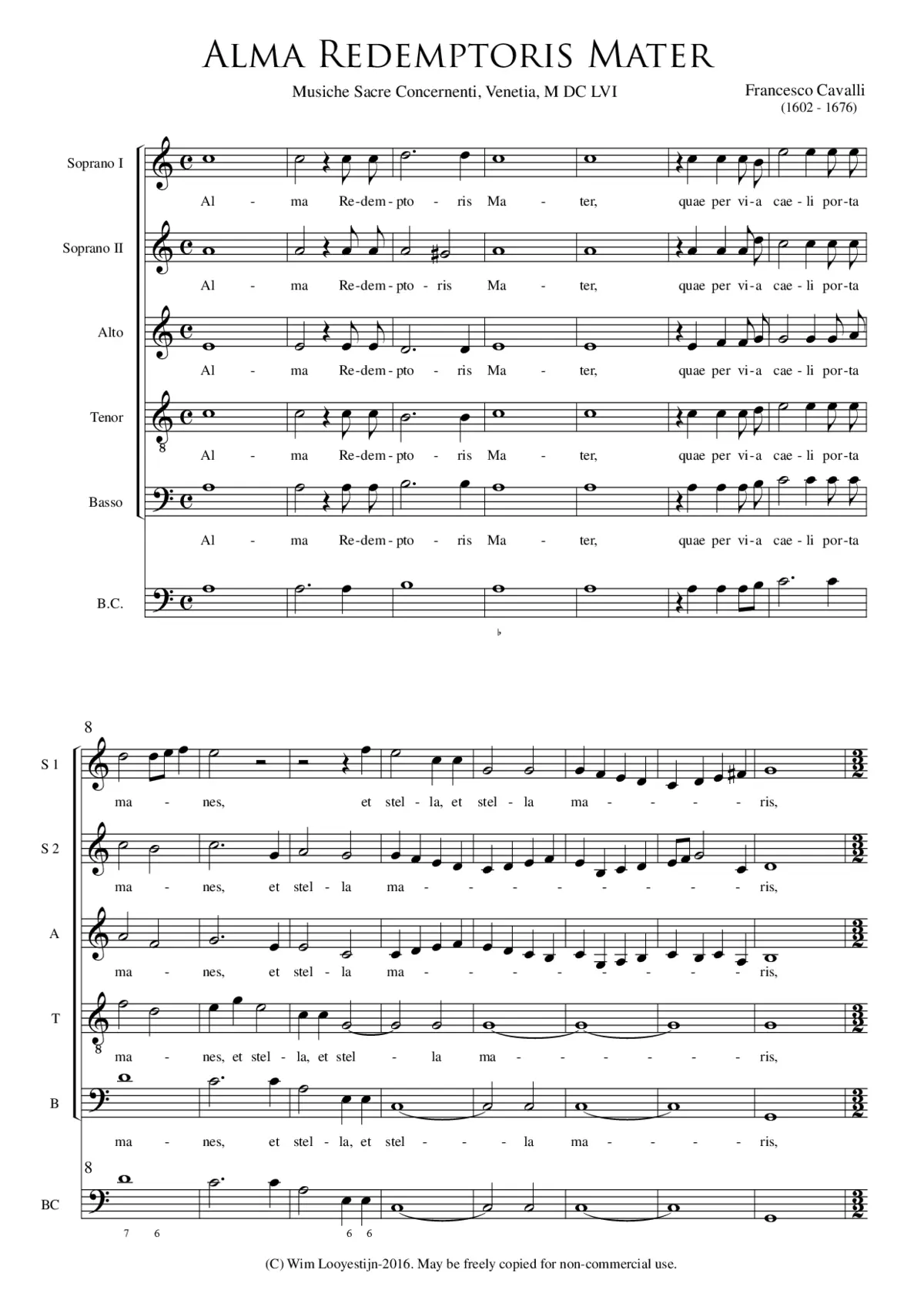 Alma Redemptoris Mater - Page 1