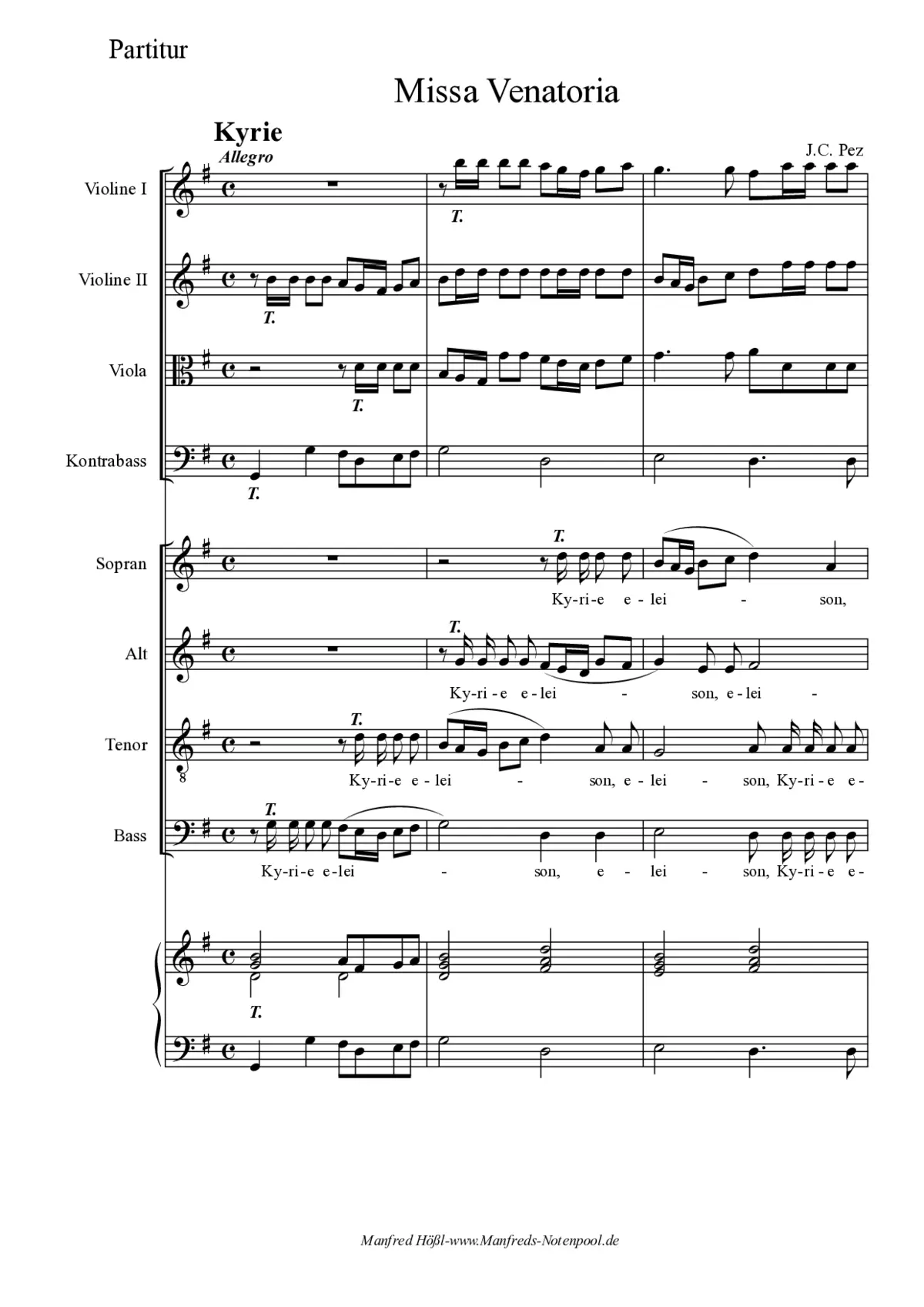 Missa Venatoria - Page 1