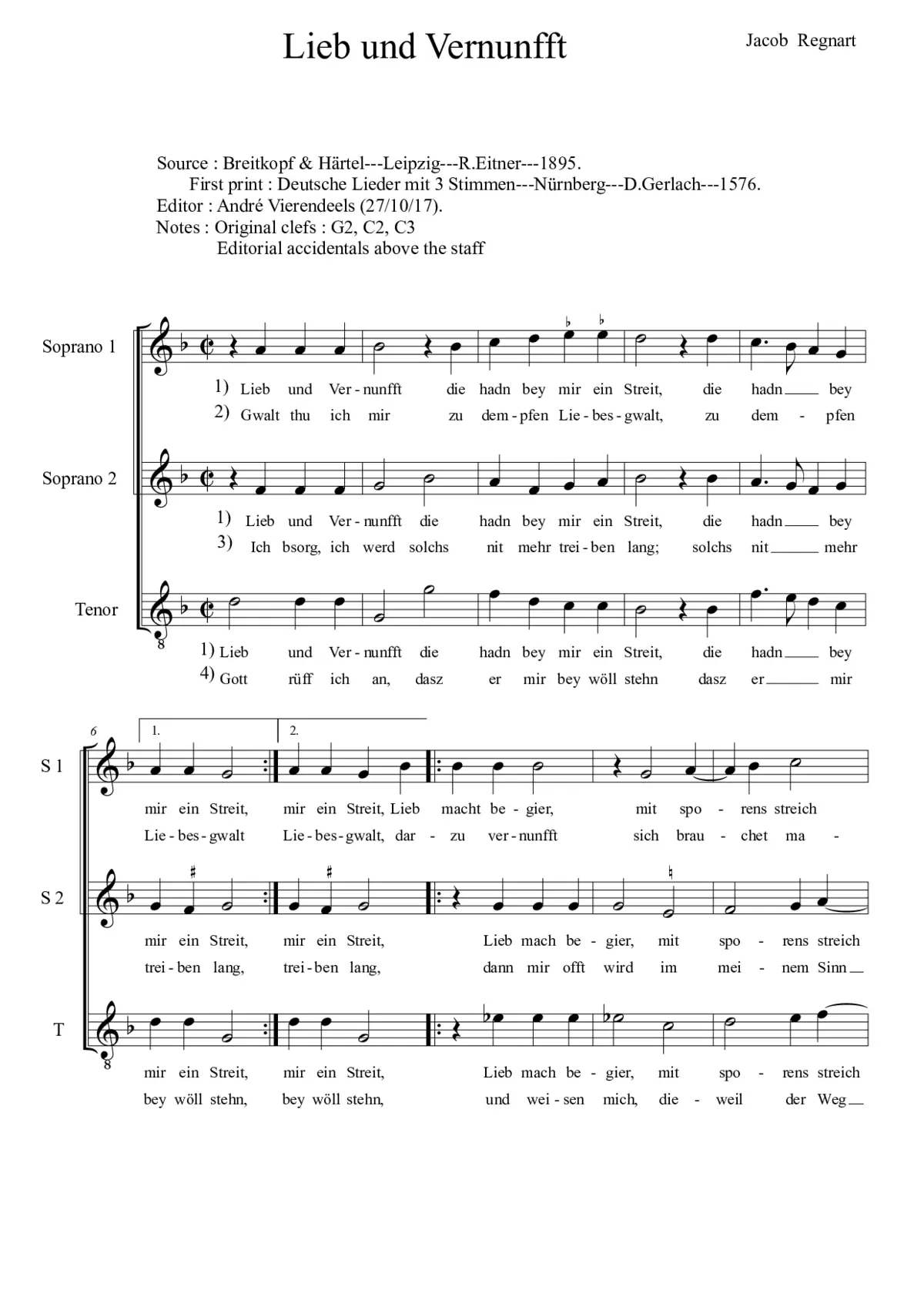 Lieb und Vernunfft - Page 1