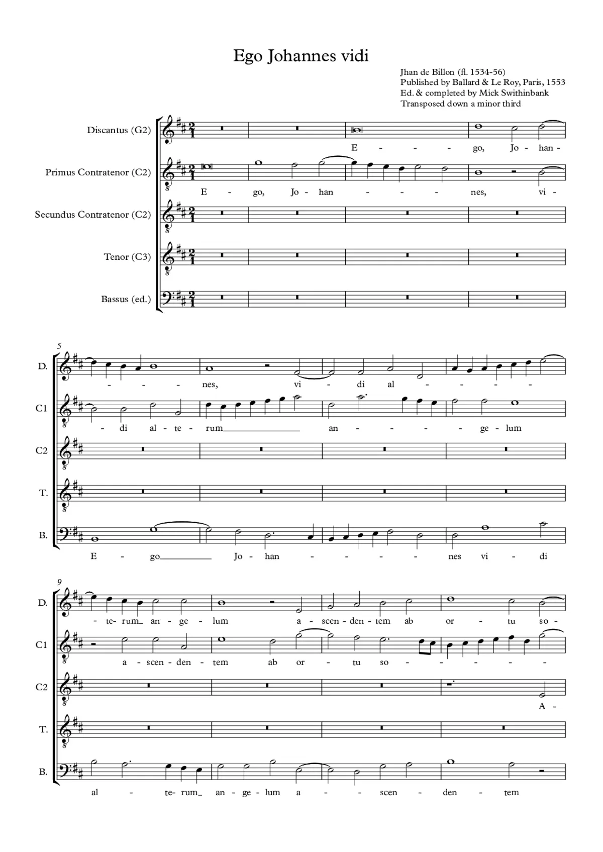 Ego Johannes vidi - Page 1
