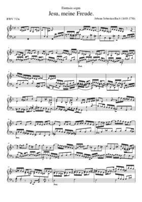 Fantasia super Jesu meine Freude BWV 713a