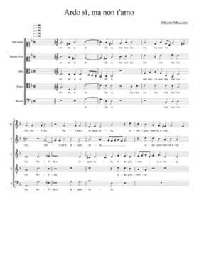 Ardo sì ma non t'amo