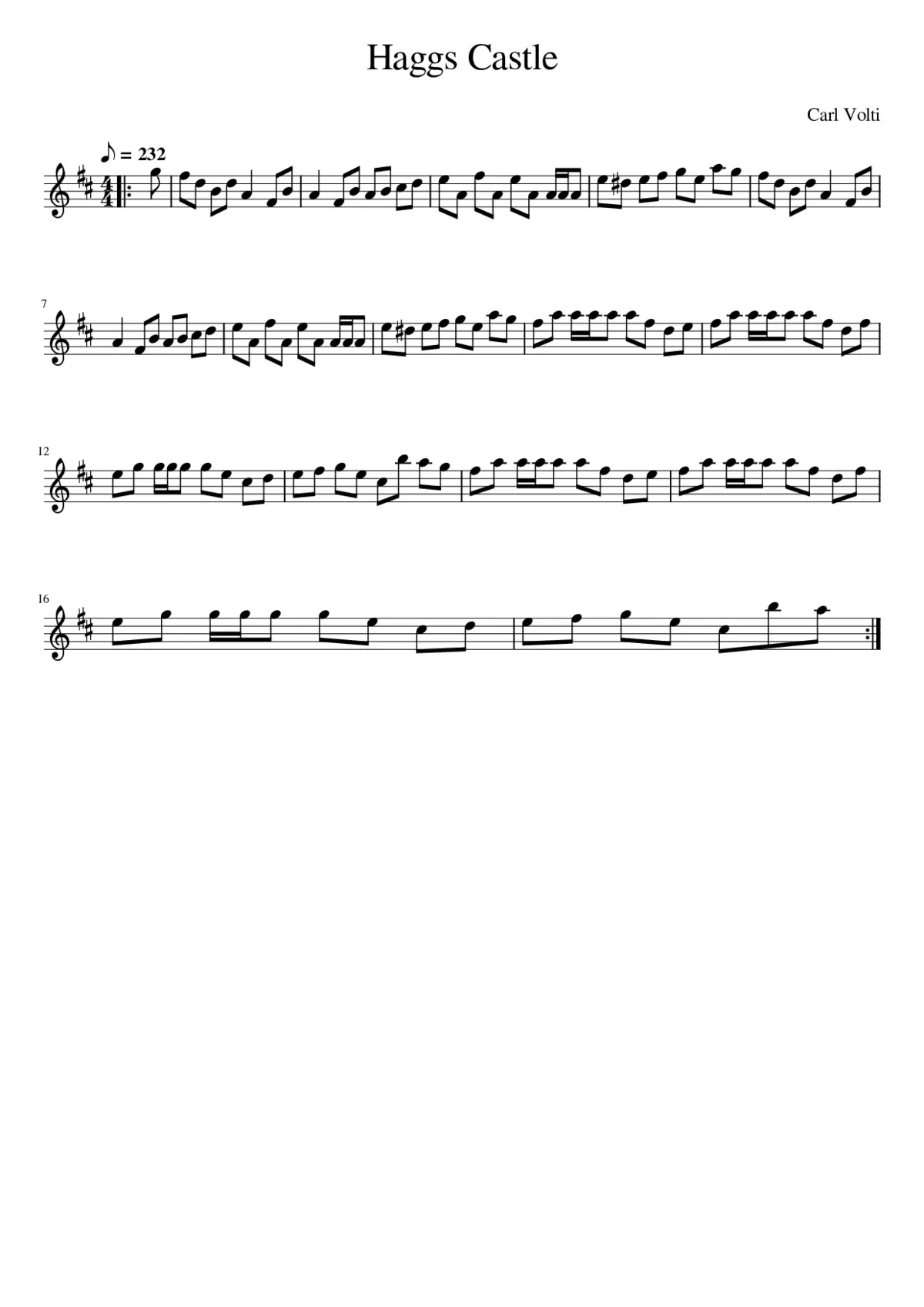 HAGGS CASTLE - Page 1