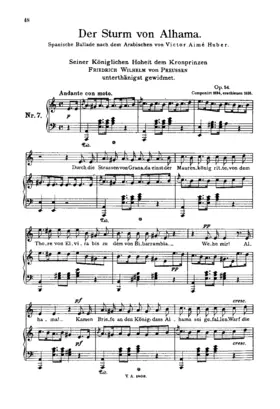 Der Sturm von Alhama, Op.54