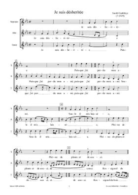 Je suis déshéritée