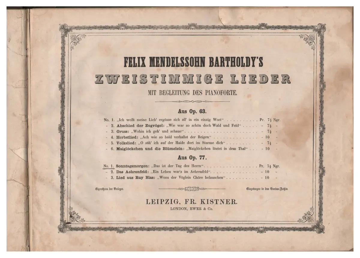 Drei Lieder - Page 1