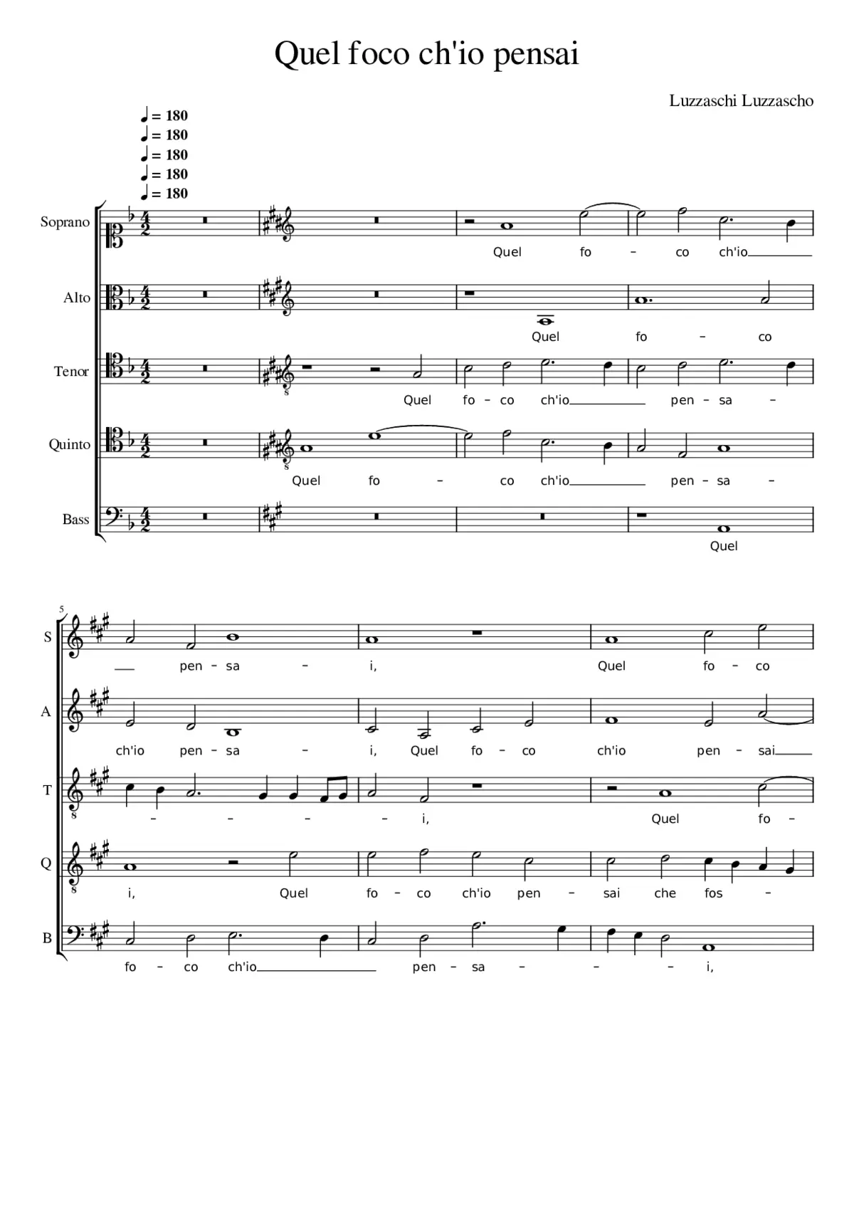 Quel foco ch'io pensai - Page 1