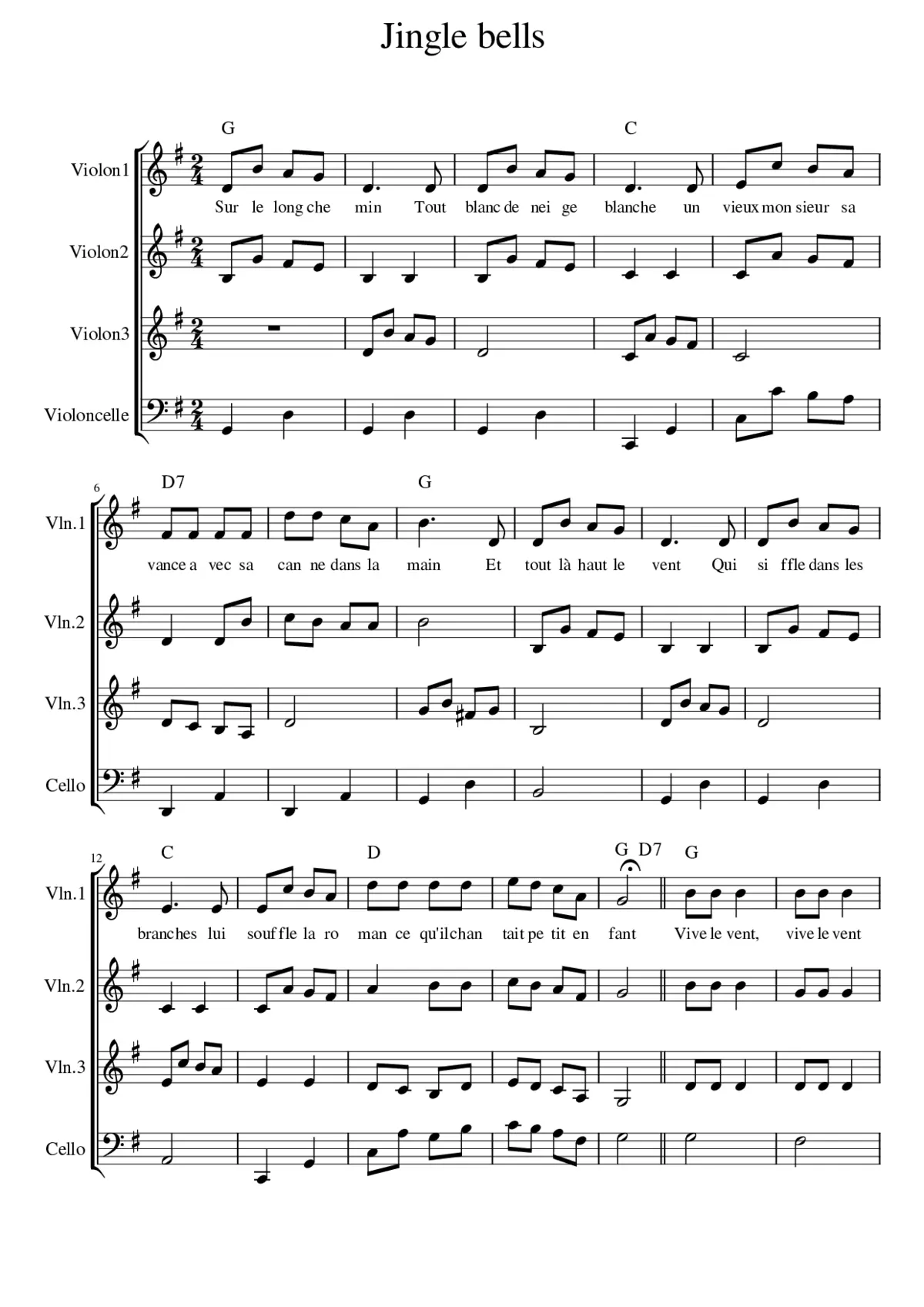 Jingle Bells - Page 1