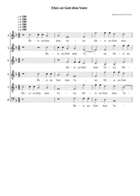 Ehre sei Gott dem Vater
