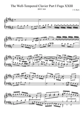 Prelude and Fugue in B major BWV 868