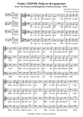 Psalm CXXVIII, Selig ist der gepreiset