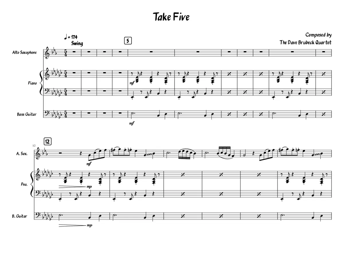 Take Five - Page 1