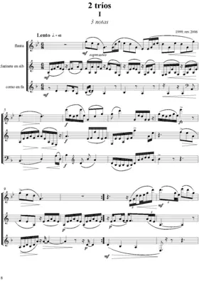 2 Tríos for Flute, Clarinet and Horn