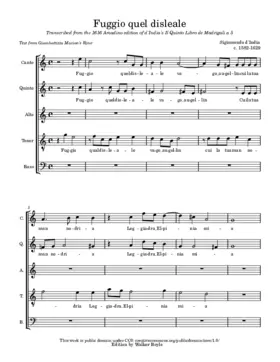 Fuggio quel disleale vago augellin cui la tua man nodria