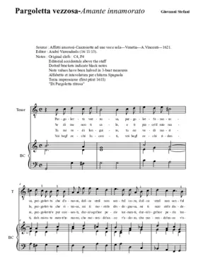 Pargoletta vezzosa - Amante inamorato