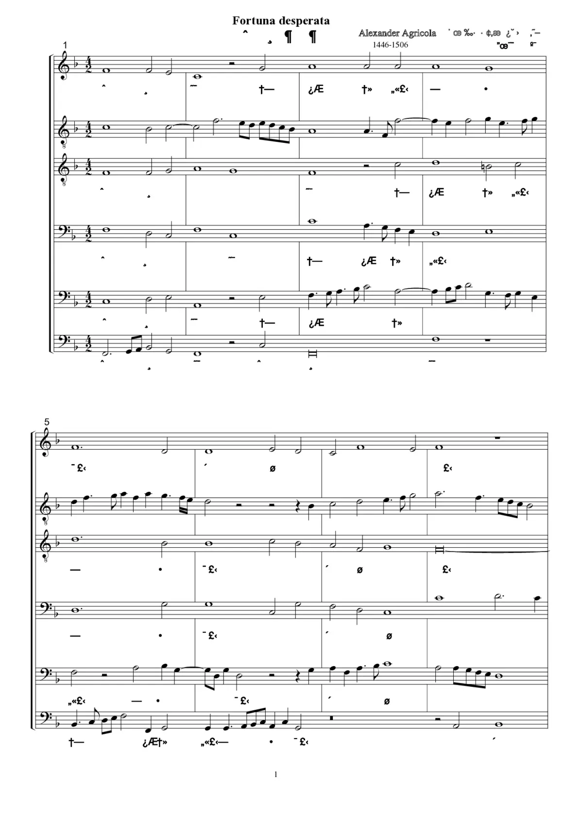 Fortuna desperata - Page 1