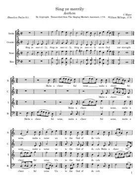 Sing ye merrily