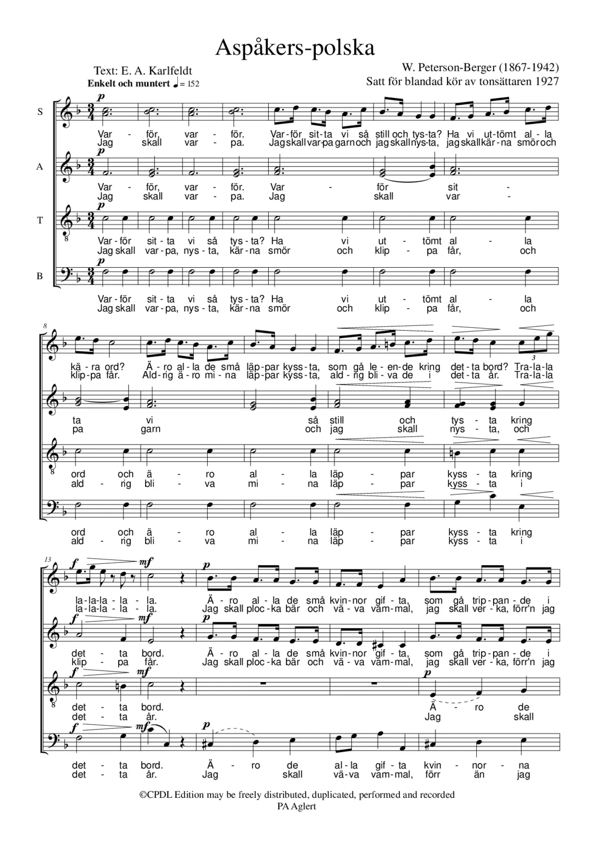 Aspåkers polska - Page 1