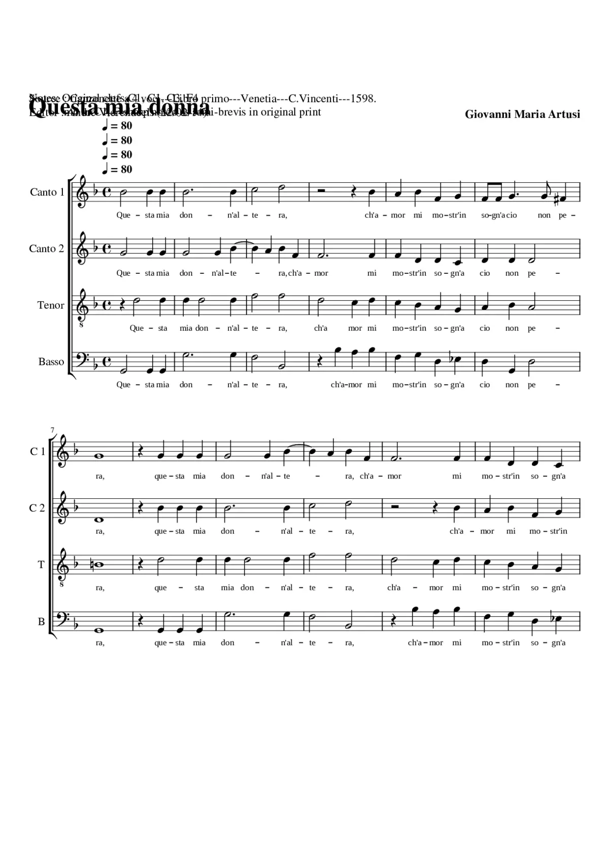 Questa mia donna - Page 1
