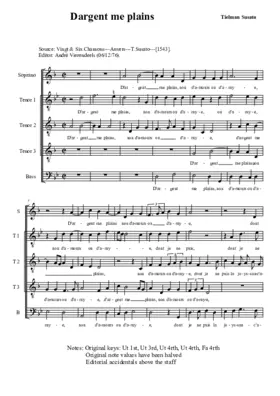 D'argent me plains (5v.)