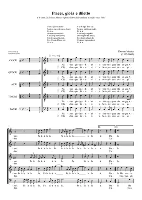 Piacer gioia e diletto