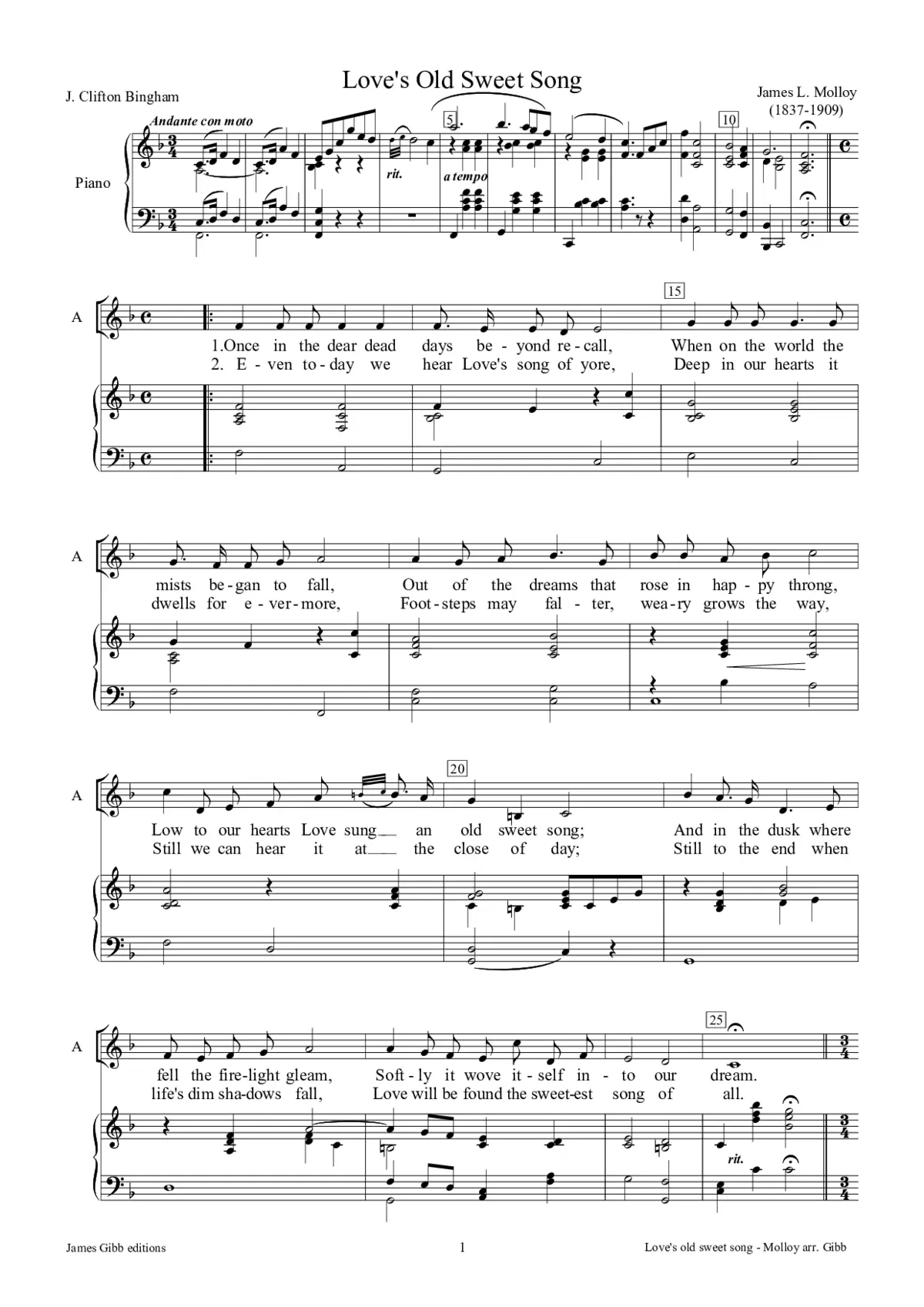 Love's old sweet song - Page 1