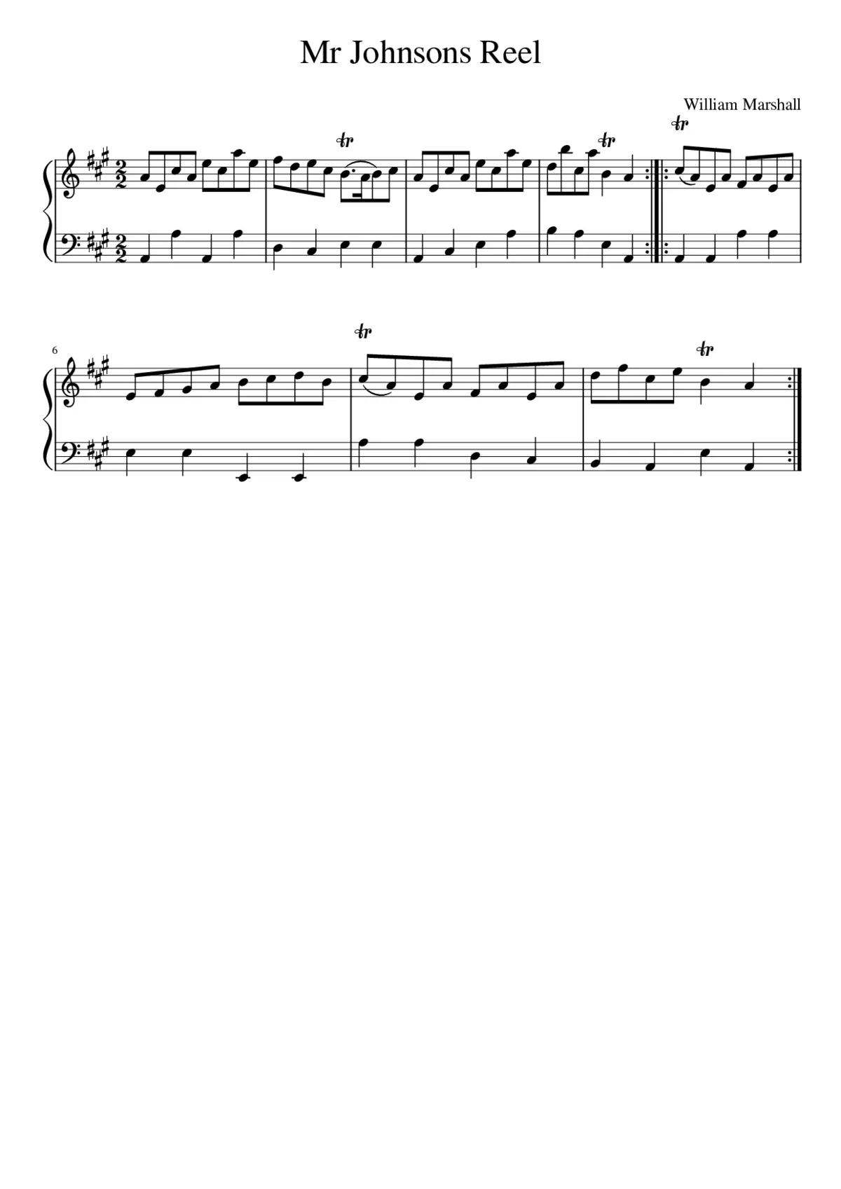 Mr Johnsons Reel - Page 1