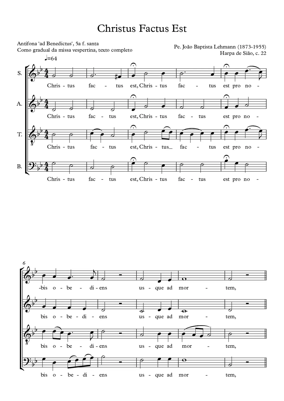 Christus factus est - Page 1