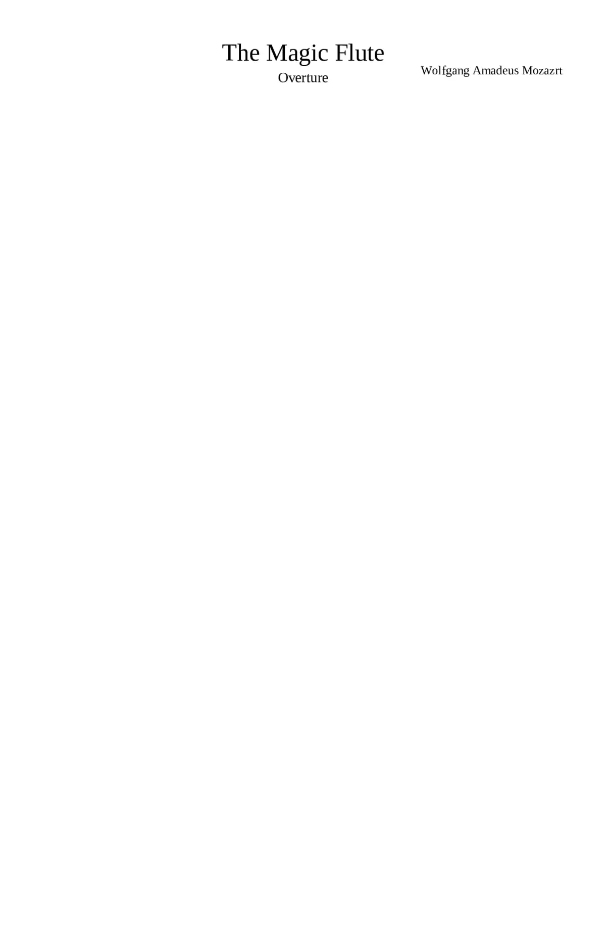 Die Zauberflöte K.620 - Page 1