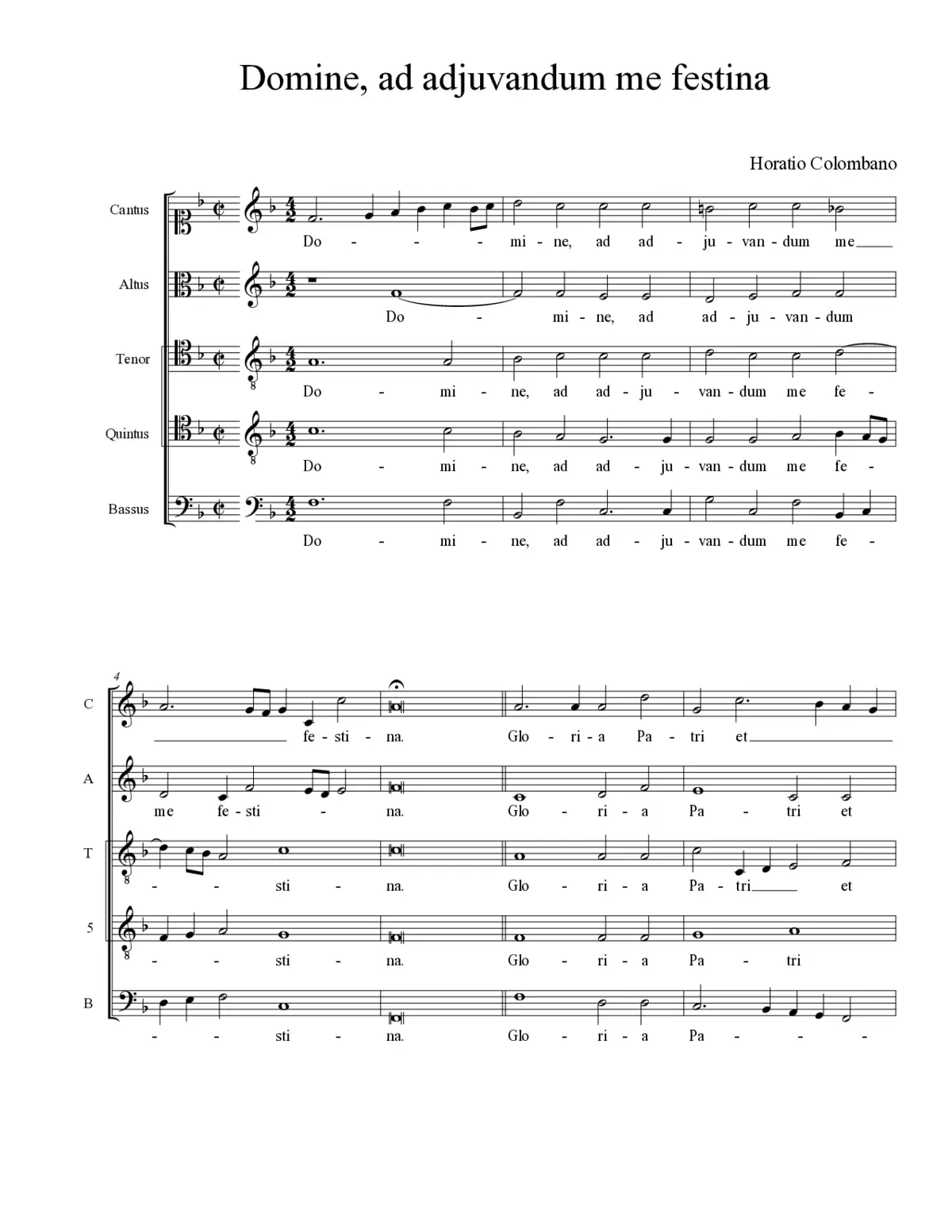 Domine, ad adjuvandum me festina - Page 1